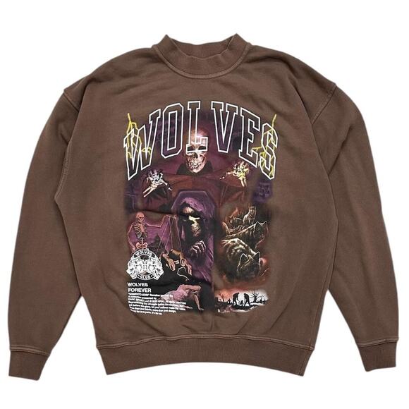 Darc Sport Men's Mori Awaits Vintage London Crewneck Sweatshirt - Picture 1 of 3